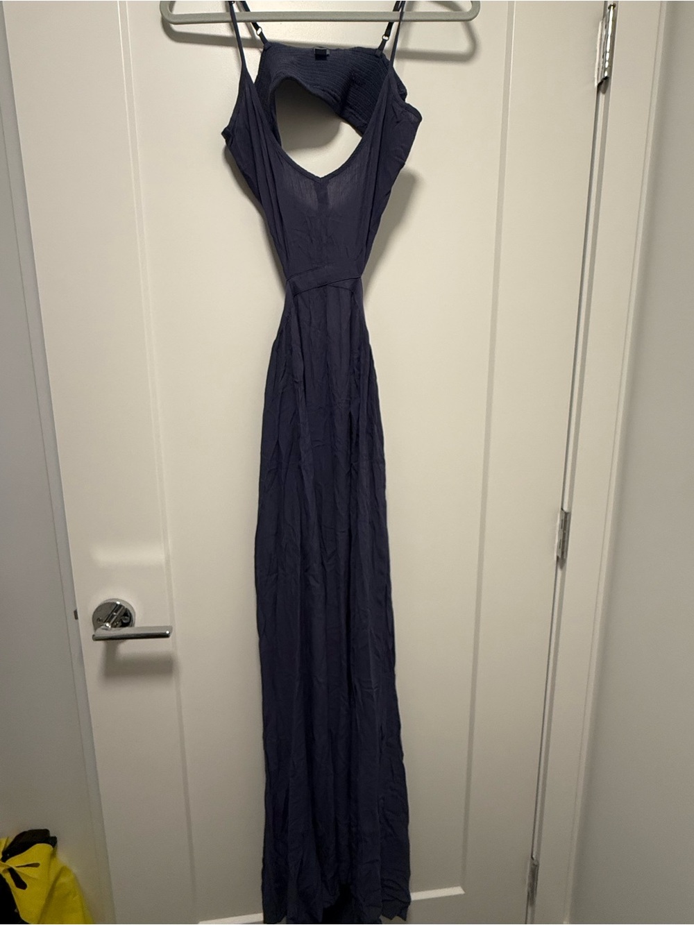 aerie Navy Cutout-Back Maxi Dress